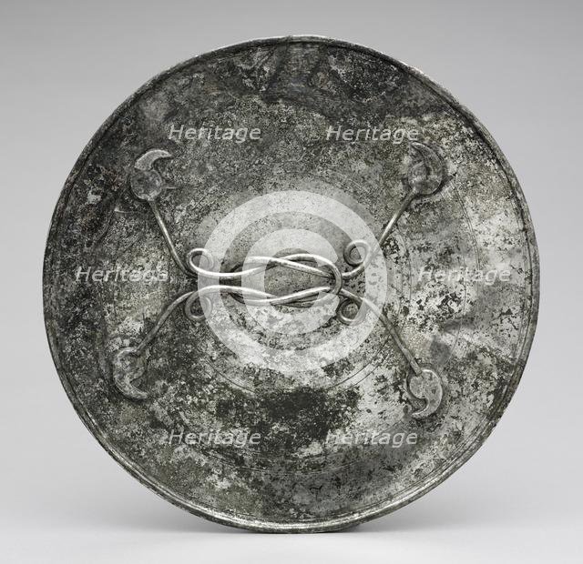 Mirror with a Handle in the Form of a Herakles Knot, c. 280-400. Creator: Unknown.