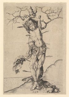 Saint Sebastian, ca. 1435-1491. Creator: Martin Schongauer.