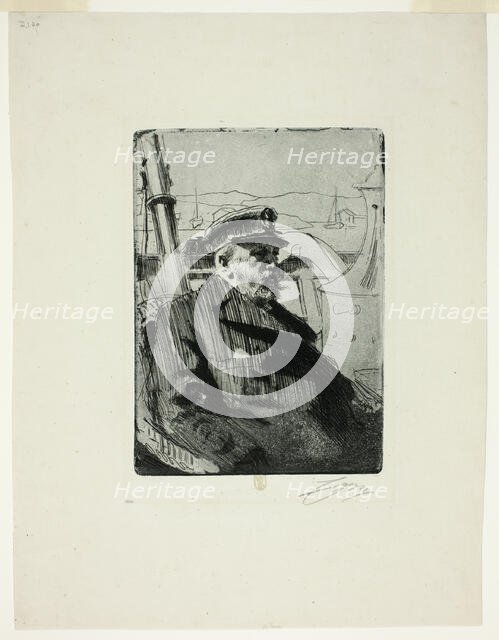 King Oscar II (Second plate), 1898. Creator: Anders Leonard Zorn.