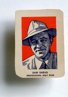 Sam Snead (1912-2002) cigarette card. Artist: Unknown