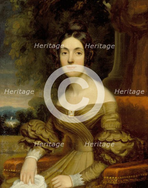 Portrait of a Lady, 1835. Creator: Frederick R. Spencer.