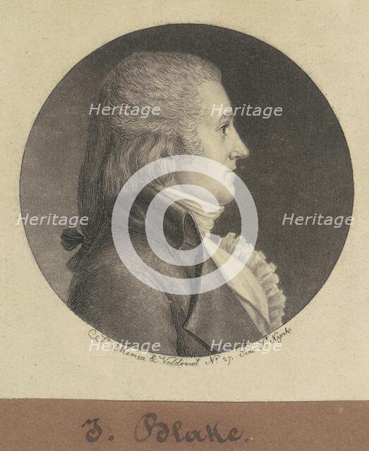 Blake, 1796-1797. Creator: Charles Balthazar Julien Févret de Saint-Mémin.