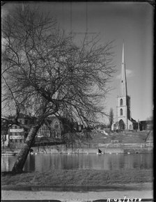 St Andrew's Church, Deansway, Worcester, Worcestershire, 1942. Creator: George Bernard Mason.