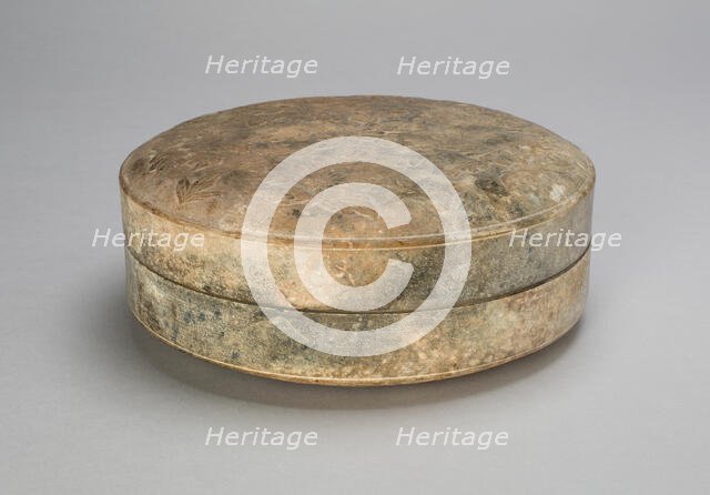 Round Covered Box with Flowers and Leaves, Tang dynasty (618-907). Creator: Unknown.