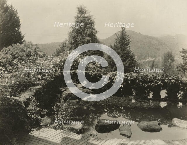 David Berry Gamble house, 4 Westmoreland Place, Pasadena, California, 1917. Creator: Frances Benjamin Johnston.