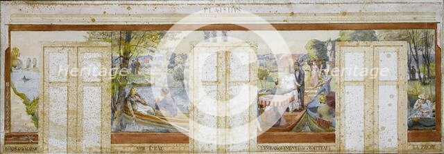 Esquisse pour la mairie de Nogent-sur-Marne : Plaisirs (salle des fêtes), 1889. Creator: Edmond Debon.