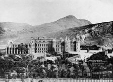 Holyrood Palace and Arthur's Seat and Holyrood Abbey, Edinburgh, 1900. Creator: Unknown.
