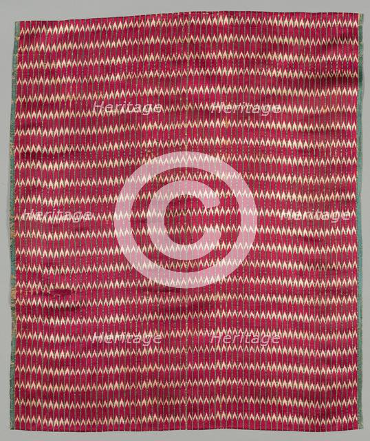 Fragment (Mashru: Textile made for Muslim Market), 1800s - early 1900s. Creator: Unknown.