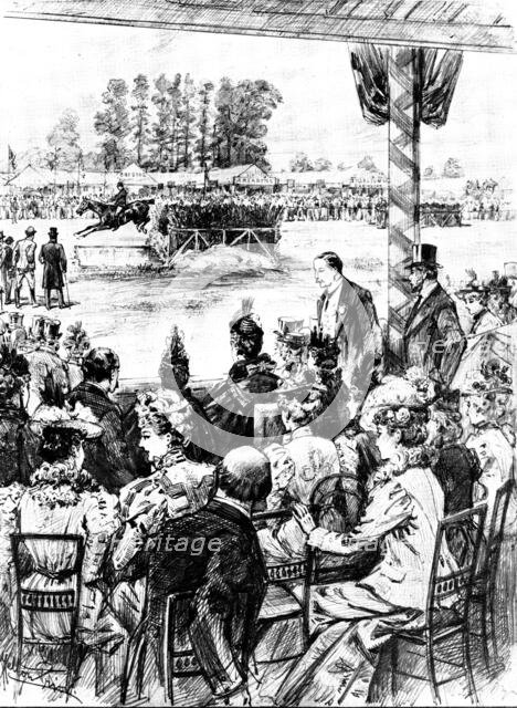 The Duke and Duchess of York at the Royal Counties Agricultural Show at Portsmouth, 1898. Creator: Unknown.