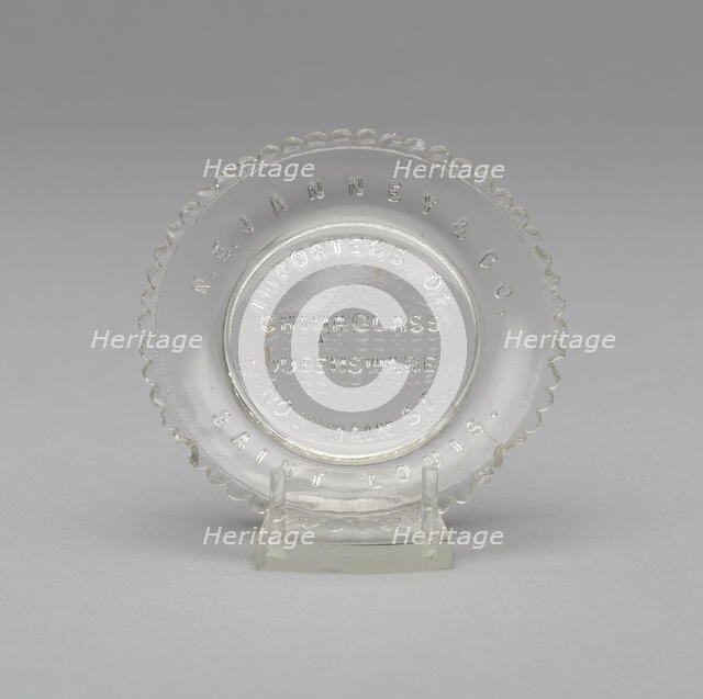 Cup plate, c. 1850. Creator: Unknown.