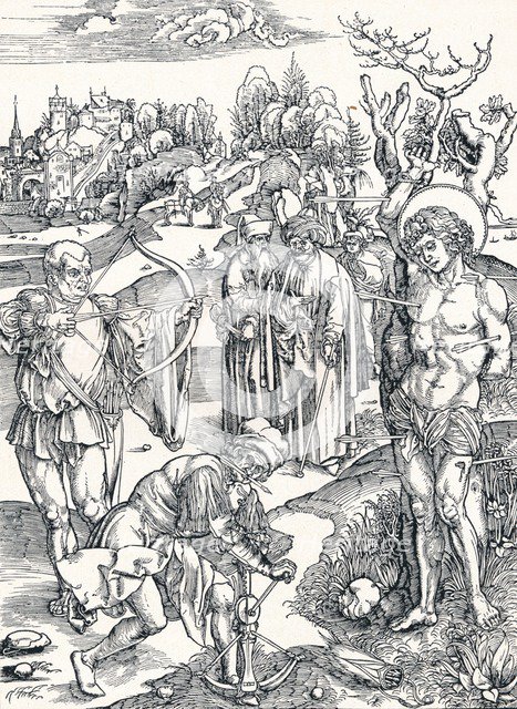The Martyrdom of St Sebastian', c1495 (1906). Artist: Albrecht Durer.