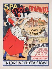 Affiche belge pour la "Ferme de la Frahinfaz"., c1896. Creator: Edouard Duyck.