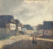 Village square, 1850-1900. Creator: Jan Nowopacký.