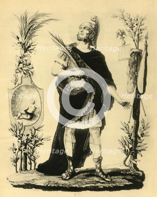 'St. Napoleon Officier Romain, Martyr', early 19th century, (1921). Creator: Unknown.