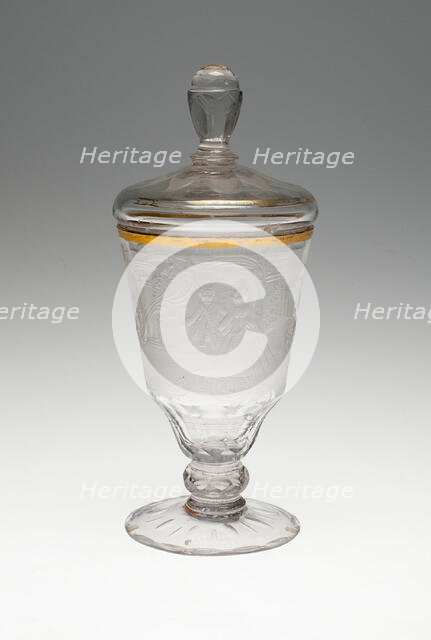 Wine Glass and Cover, Schleswig, c. 1740. Creator: Unknown.