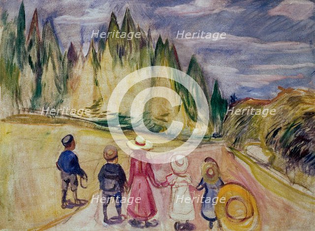 The Fairytale Forest. Artist: Munch, Edvard (1863-1944)