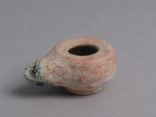 Oil Lamp, Coptic, 4th-7th century. Creator: Unknown.