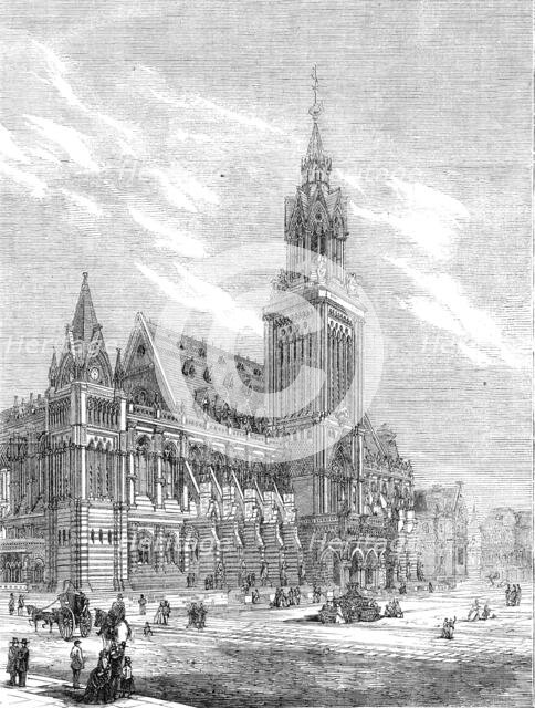 The Royal Academy Prize Architectural Design: an exchange for a large commercial city..., 1862. Creator: Unknown.