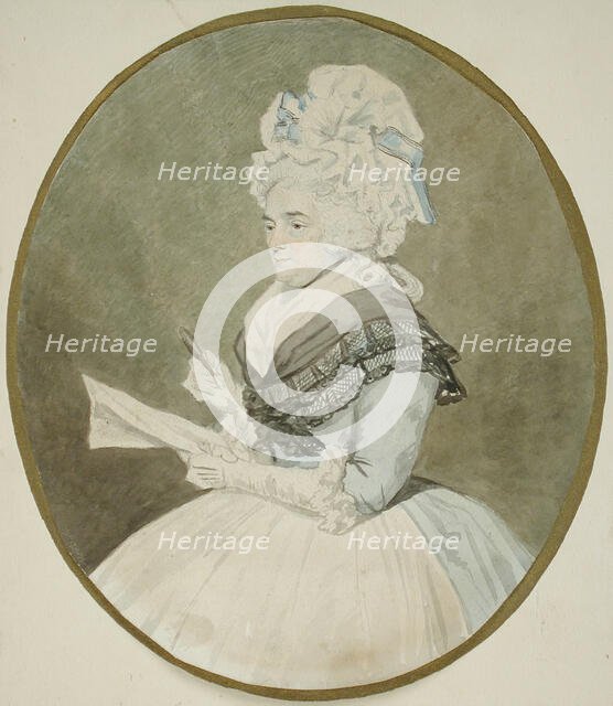Old Lady with Magnifying Glass, between 1750 and 1824. Creator: John Downman.