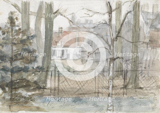 Country house and garden, 1834-1911. Creator: Jozef Israels.