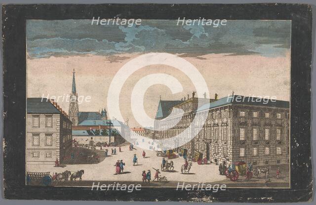View of the Stadtpalais Liechtenstein on a square in Vienna, 1700-1799. Creator: Anon.