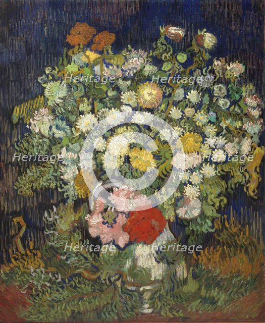Bouquet of Flowers in a Vase, 1890. Creator: Vincent van Gogh.