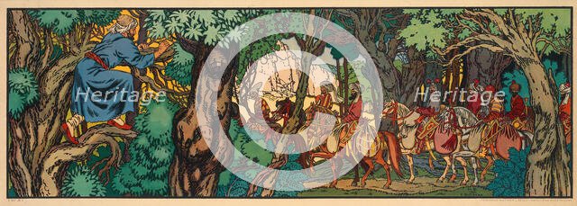 Illustration for Arabian Fairy Tales, 1932. Creator: Bilibin, Ivan Yakovlevich (1876-1942).