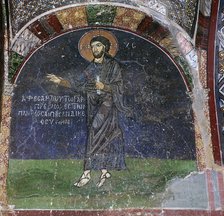 A fresco of Christ, 11th century. Artist: Unknown