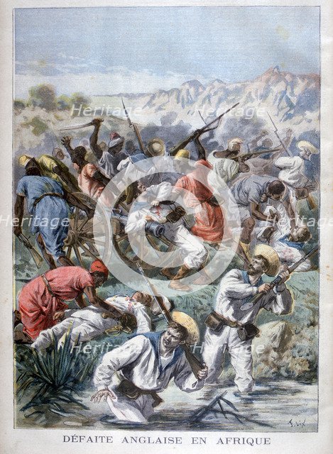 Defeat for the British in Africa, 1894. Artist: Frederic Lix