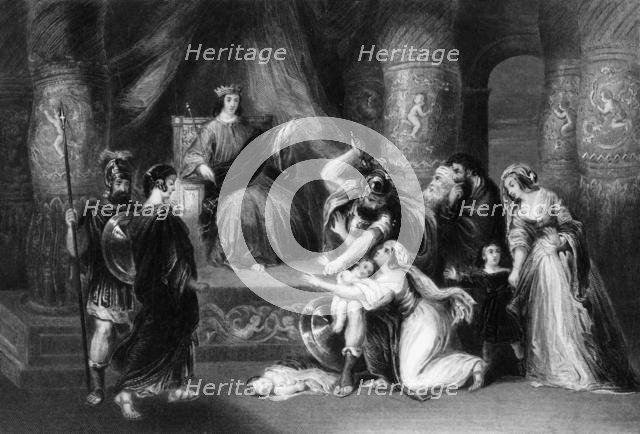 'And the King said, Divide the living child in two', mid-late 19th century. Creator: Peter Lightfoot.