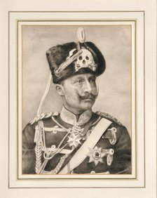 Portrait of Emperor Wilhelm II (1859-1941), in hussar uniform, c1914. Creator: Anonymous ().