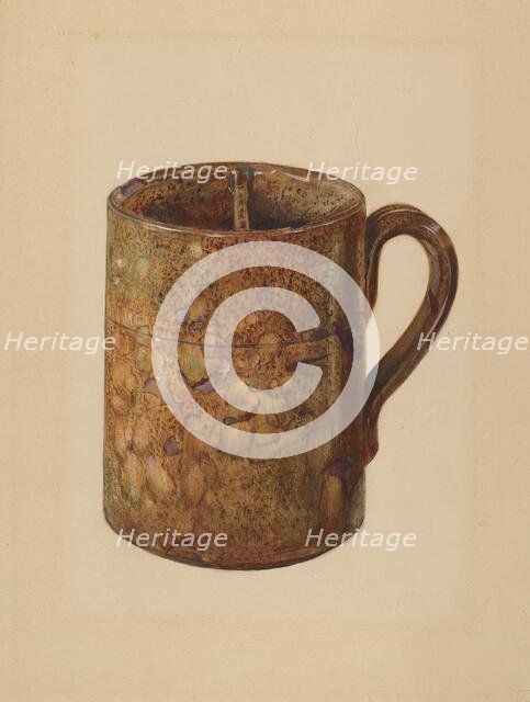 Shaving Mug, c. 1936. Creator: Mina Lowry.