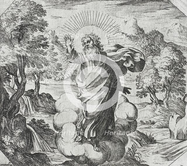 God Creating Plants and Trees, c1600. Creator: Antonio Tempesta.