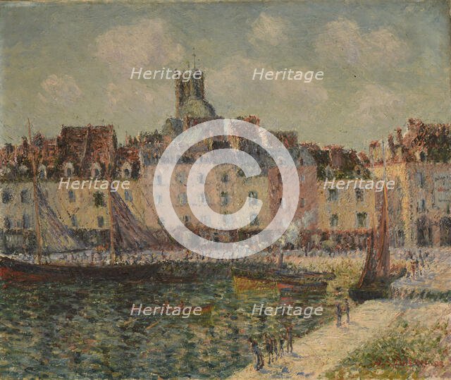 Le Quai Duquesne à Dieppe , 1903. Creator: Loiseau, Gustave (1865-1935).