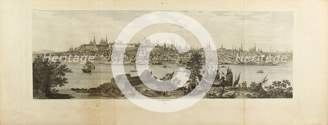 Panoramic View of Kasan, 1767. Artist: Lespinasse, Louis-Nicolas de (1734-1808)