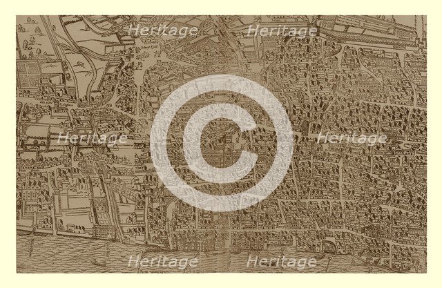 Civitas Londinum, c1560-1620, (1886). Artist: Ralph Agas.