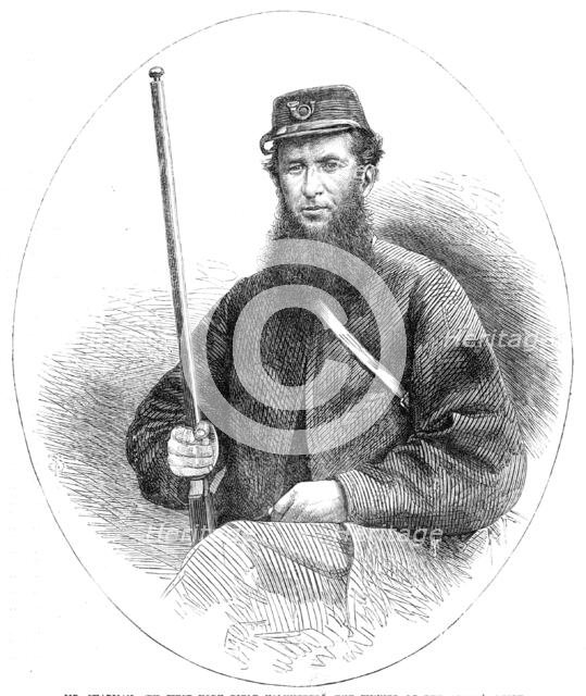 The National Rifle Association prize meeting at Wimbledon: Mr. Sharman...winner, Queen’s Prize, 1865 Creator: Unknown.