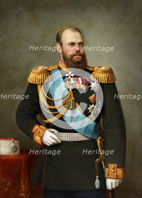 Portrait of the Emperor Alexander III (1845-1894), 19th century.