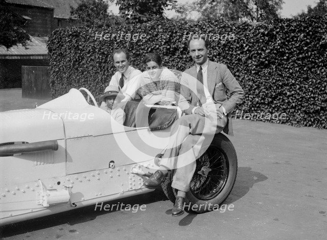 Raymond Mays with his Vauxhall-Villiers, c1930s. Artist: Bill Brunell.
