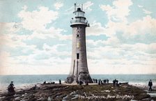 Lighthouse at New Brighton, Wirral, Merseyside, 1904. Artist: Unknown