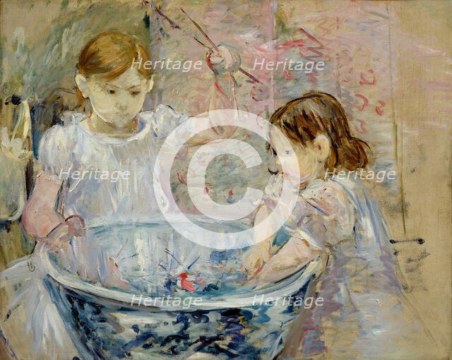 Enfants à la vasque, 1886. Creator: Morisot, Berthe (1841-1895).