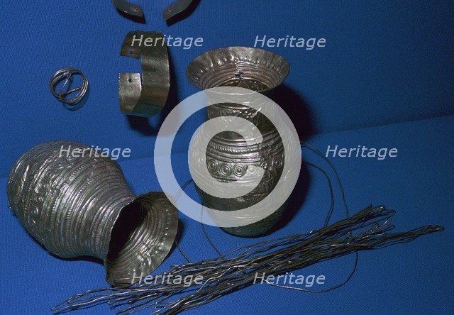 Artifacts from a deposition in Villenueve-Saint-Vistre, France. Artist: Unknown