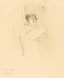 Luce Myres Full Face (Luce Myrès, de face), 1895. Creator: Henri de Toulouse-Lautrec.