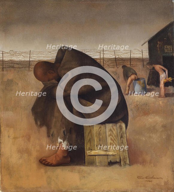 In the Camp, 1940. Creator: Nussbaum, Felix (1904-1944).