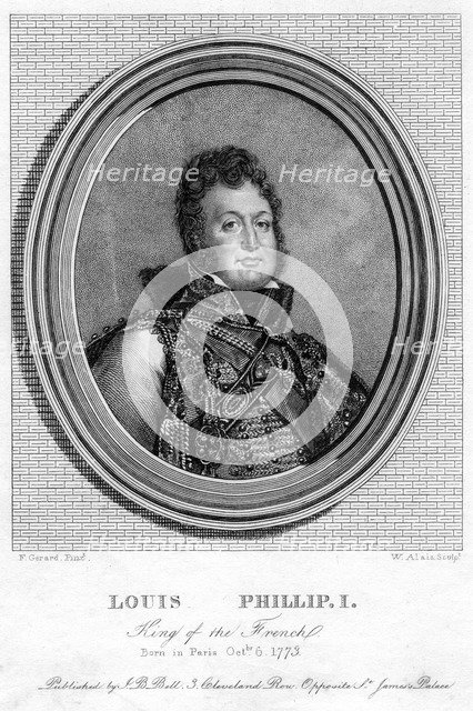 Louis Philippe I, King of France, 19th century.Artist: W Alais