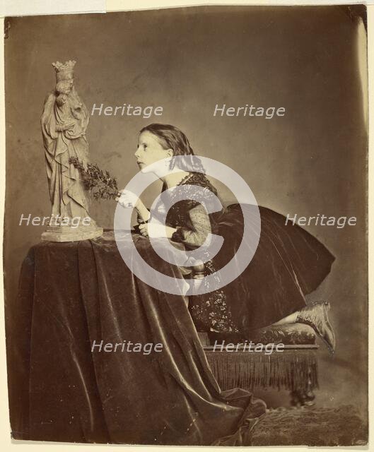 Portrait of a Girl, 1858-1881. Creator: Antoine-Samuel Adam-Salomon.