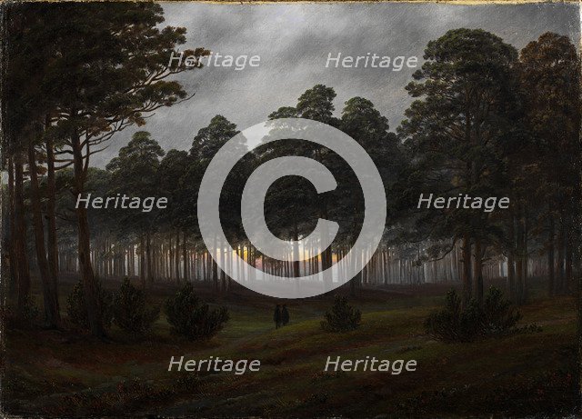 The times of day: The evening, 1821-1822. Artist: Friedrich, Caspar David (1774-1840)