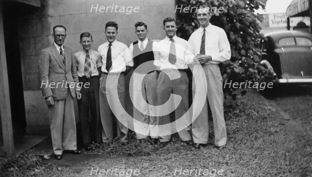ANZ Bank, Formerly - Bank of Australasia, Kingaroy, Queensland, 1954. Creator: Jack Bain.