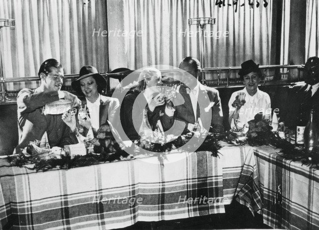 Opening of a restaurant by popular French singers, Paris, September 1941. Artist: Unknown