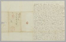 Letter to Samuel Fox from Giles Saunders regarding the slave trade, March 21, 1847. Creator: Giles Saunders.